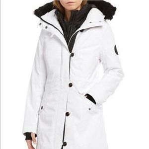 UGG Adirondack Real Fur Trimmed Hooded Coat